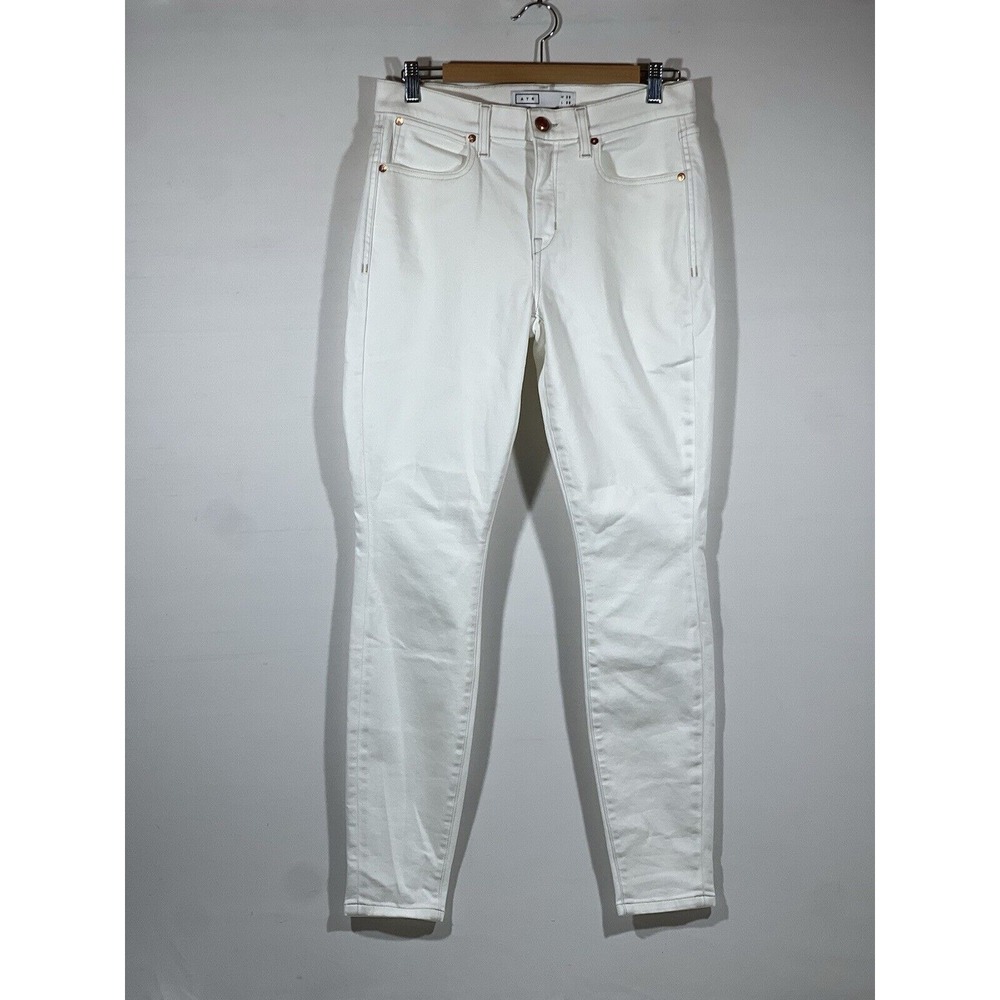 AYR The Chiller Jeans Womens 30x30 White Skinny Stretch Designer